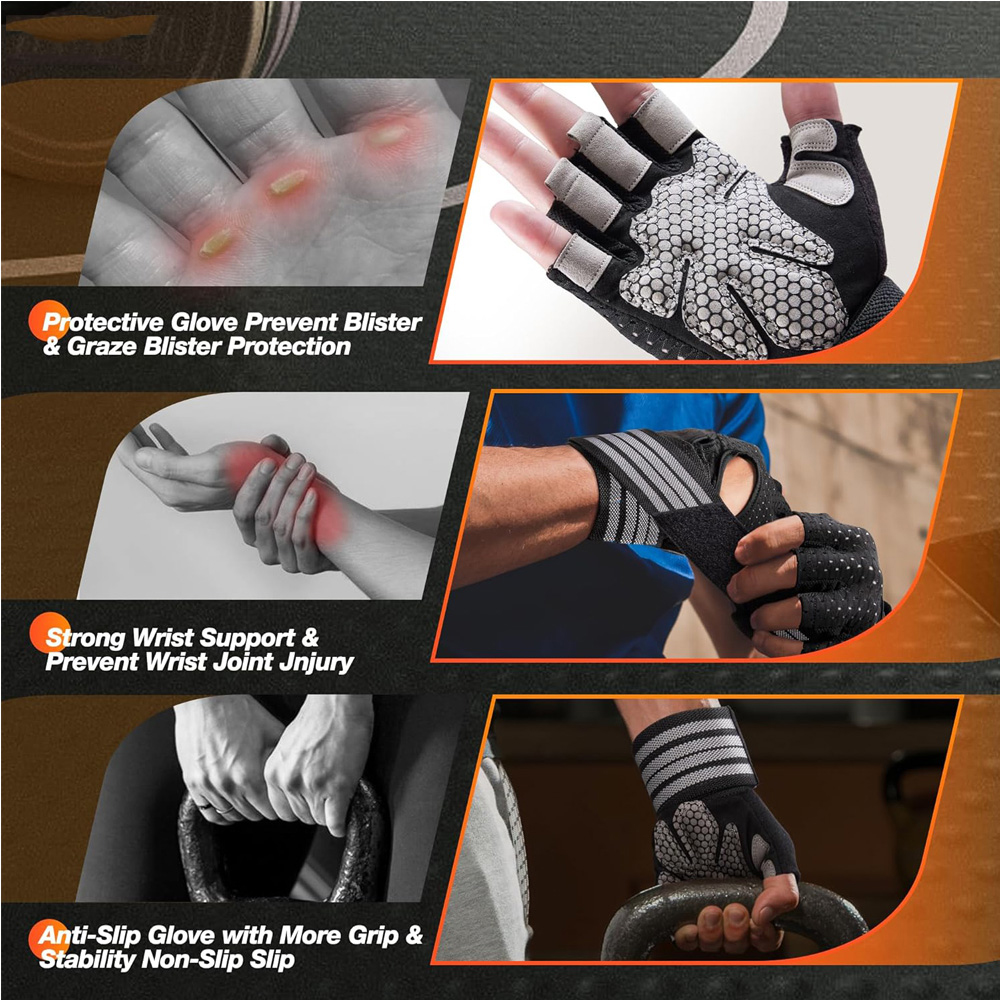 Fitness Gloves with Wrist Supp - Crossfit Gear Men recensione e prezzo