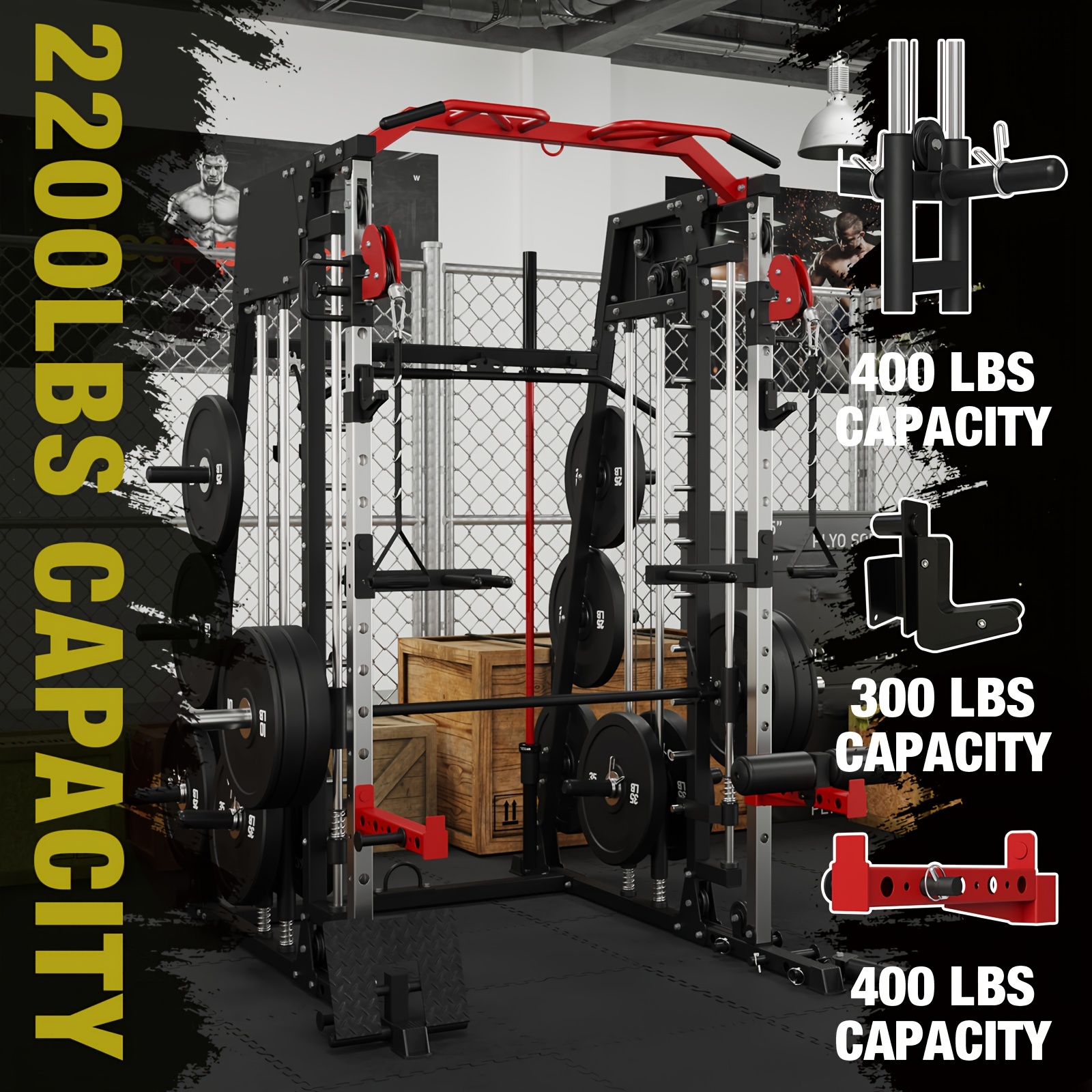 ALL-IN-ONE 2200lbs Smith Machi - Landmine Barbell Attachment recensione e prezzo
